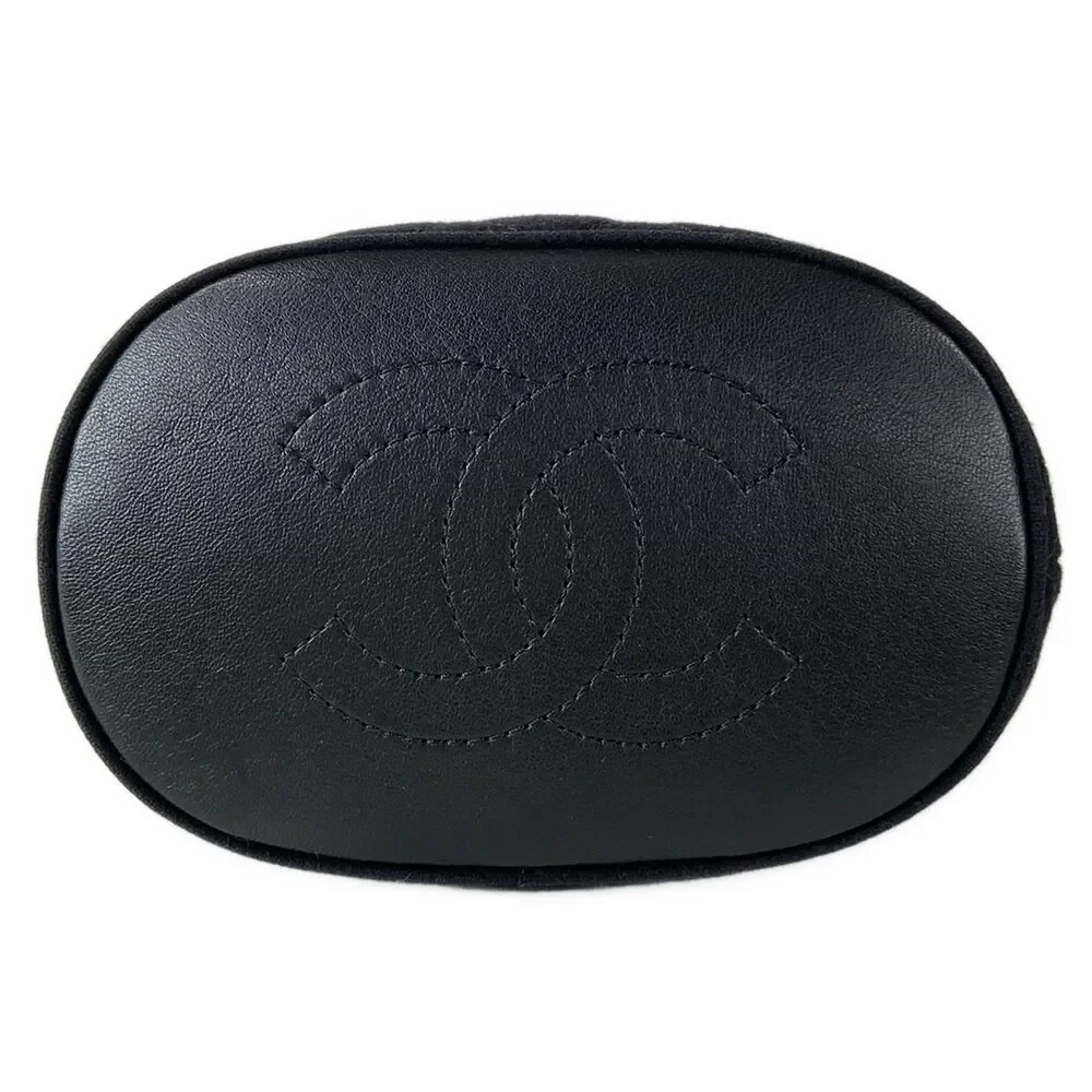 Chanel Matelasse Shoulder Bag Cotton Jersey Lambskin